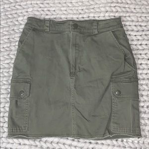 Army Green Forever 21 Midi Skirt!